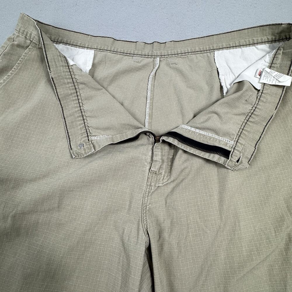 Dickies Mens 44 Khaki Ripstop Cargo Utility Workwear Shorts 12in Inseam Relaxed - Picture 7 of 16